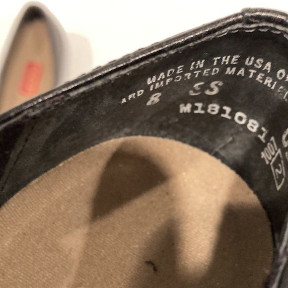 Munro Lauren Black Leather Slip On Loafer Sz 8S - Picture 8 of 9